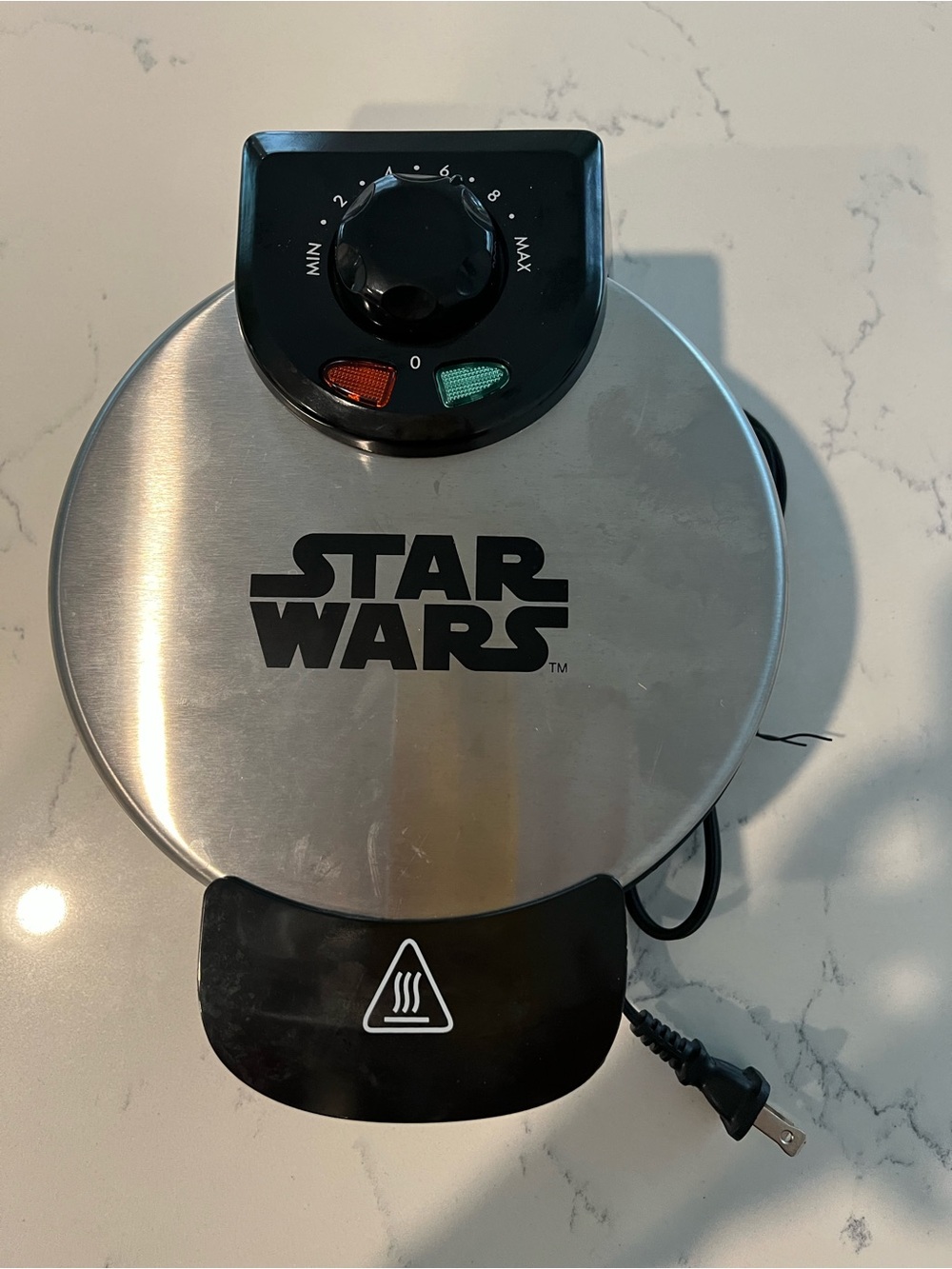 Star Wars Black Waffle Maker - Black and Silver Accents